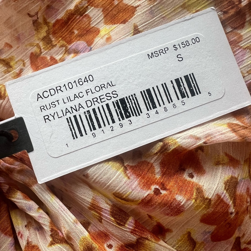 ASTR The Label rust lilac floral ryliana dress size small - Picture 6 of 7